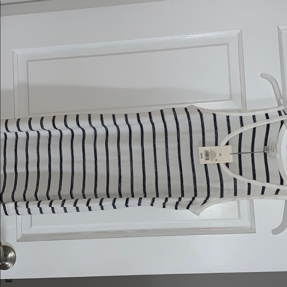 Striped tank top dress
